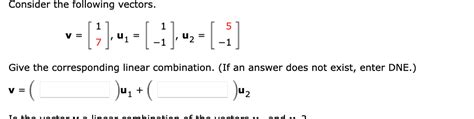 Solved Consider The Following Vectors 1 0 1 [ U2 из 0 1