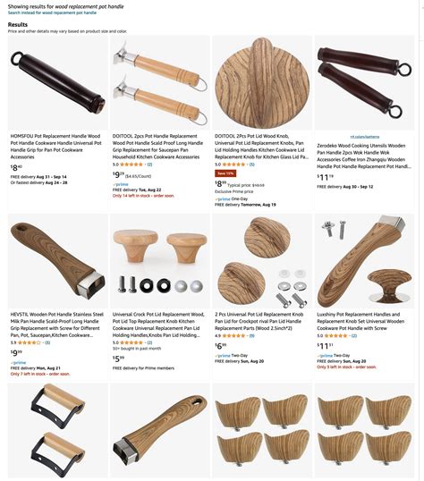 Wooden cookware handles? - Revere Ware Parts