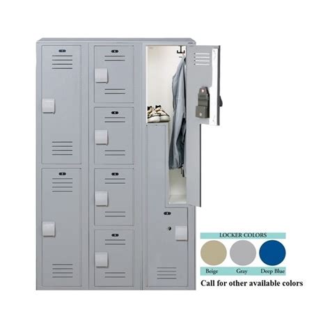 Lenox® Plastic Lockers Beige Tier Single Size W X D X H 12 X 18 X 72