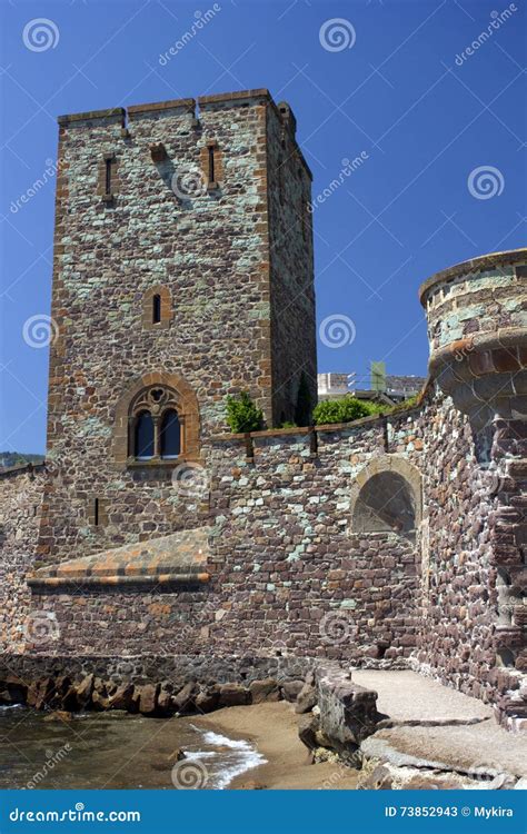 Mandelieu-la Napoule Castle, South of France Stock Image - Image of ...