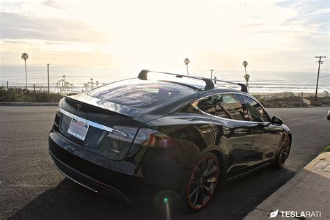 Tesla Model Roof Rack System Spotted New Car Delivered To Tesla Hq