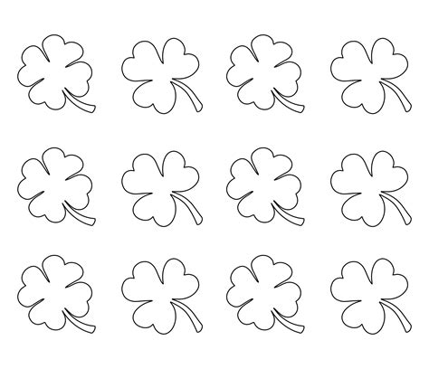 10 Best Holiday Printable Shamrock Template Pdf For Free At Printablee