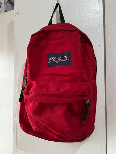 Jansport Classic Red Backpack Mens Fashion Bags Backpacks On Carousell