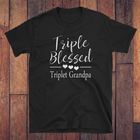 Triple Blessed Triplet Grandma T Shirt Scrappin Twins