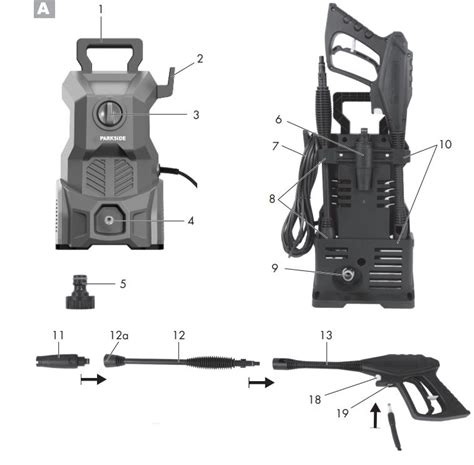 PARKSIDE PHD 110 E1 Pressure Washer Instruction Manual