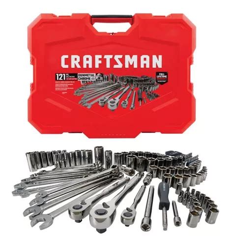 Set Mecánico Autocle 121 Piezas Mm sae Craftsman Cmmt12033 Meses sin