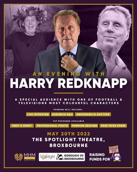 An Evening With Harry Redknapp Broxbourne Mhm Media Group