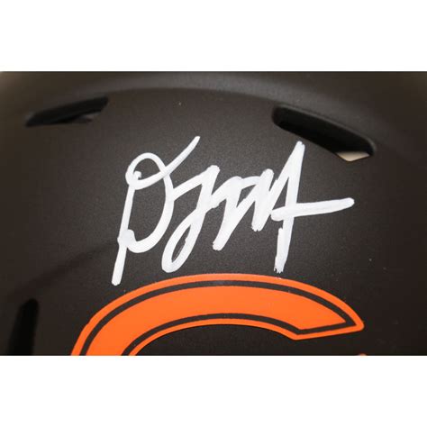 DJ Moore Autographed/Signed Chicago Bears Eclipse Mini Helmet Beckett – Denver Autographs