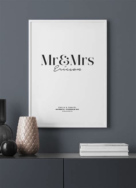 Mr And Mrs Personal Poster