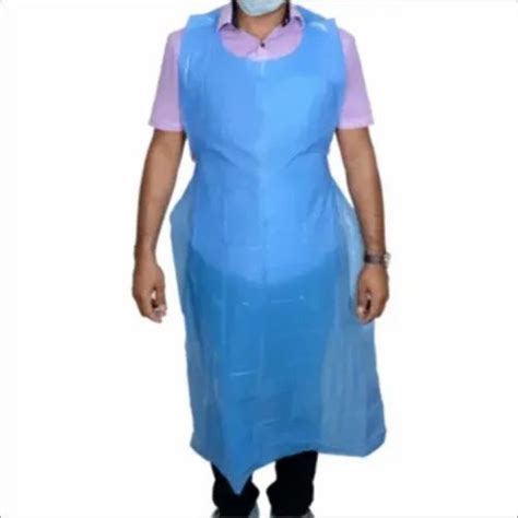 Unisex Hospital Staff Wear Hdpe Ldpe Poly Apron Size Large At Rs 15