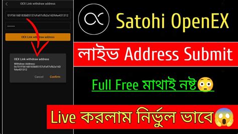 Satohi Oex Link Wallet Address Openex Wallet Set Up Oex Withdraw