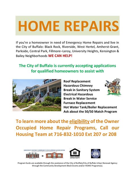 Emergency Home Repair Programs Are Now Available University District