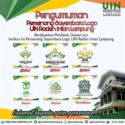 Inilah Pemenang Sayembara Logo Uin Raden Intan Lampung Fakultas Syari Ah Uin Raden Intan Lampung