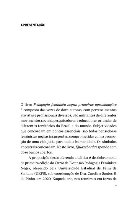 Pedagogia Feminista Negra primeiras aproximações Editora Veneta