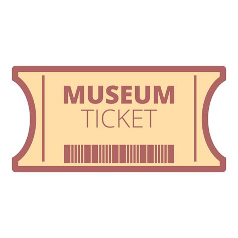 Old Museum Ticket Icon Cartoon Vector Pass Coupon 14362419 Vector Art At Vecteezy