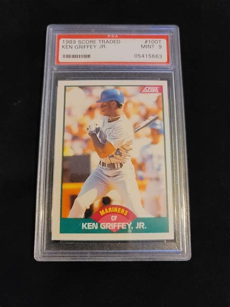 1989 Score Traded Ken Griffey Jr Rookie Card RC 100T PSA MINT 9 EBay