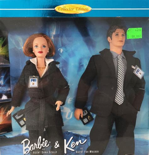 The X Files Barbie And Ken Doll T Set Collector Edition Sku