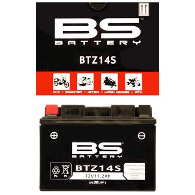 BS BTZ14S Motorcycle Battery SLA