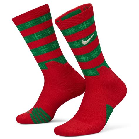 NIKE Elite Xmas Basketball Crew Socks DA5097 657 - Shiekh