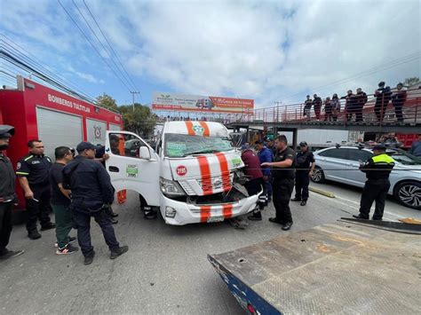 La Jornada Choque De Unidades De Transporte P Blico Deja Heridos