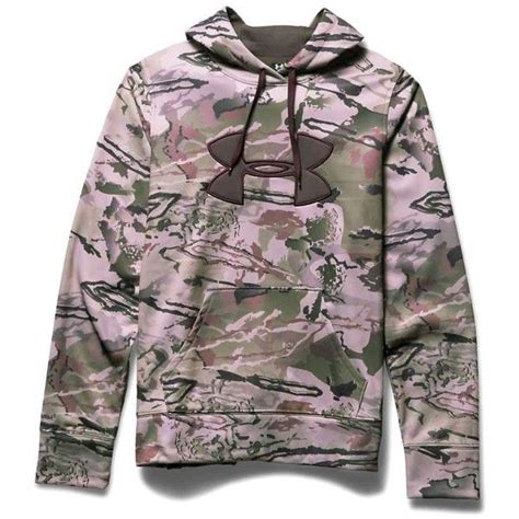 Under Armour Women S Camo Big Logo Hoodie 75 Liked On Polyvore Featuring Tops Hoodies