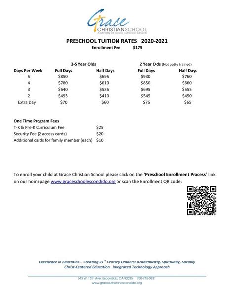 Tuition | Grace Christian School