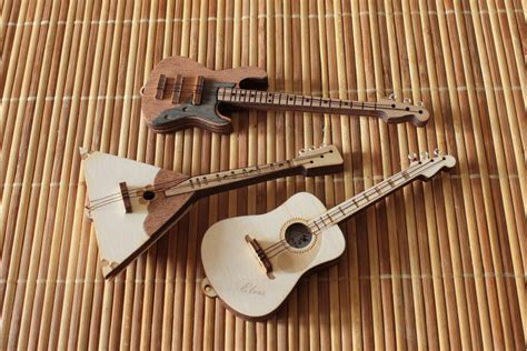 Balalaika Guitar Bass Guitar Miniature Musical Instruments Etsy