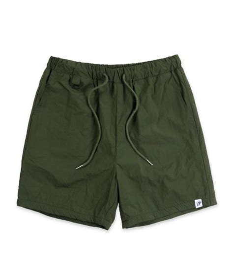 MUSINSA NP STUDIO NP Patch Logo Woven Shorts Khaki