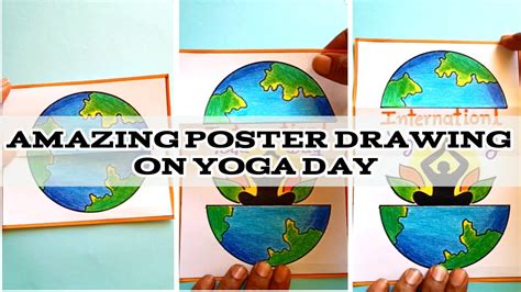 International Yoga Day Poster Drawing How To Draw International Yoga