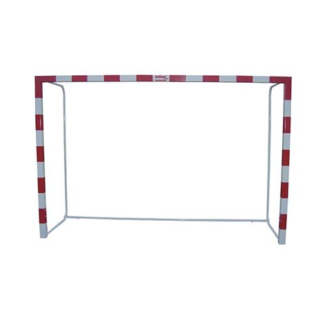 JUEGO PORTERÍAS ALUMINIO BALONMANO FÚTBOL SALA 80X80 TRASLADABLES CON