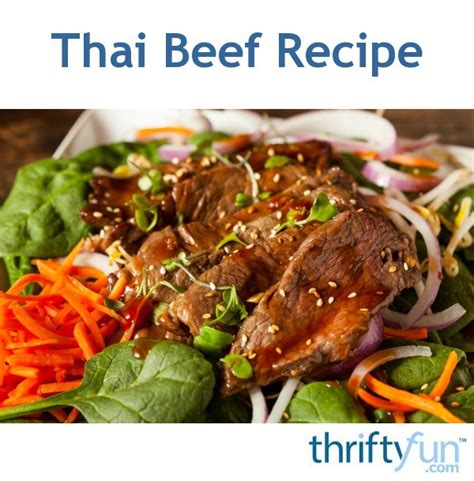 Thai Beef Recipe Thriftyfun