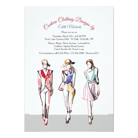 The Runway Fashion Show Invitation