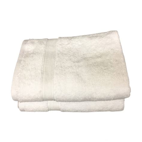 Lot de 2 Serviettes de Bain 50x100 Eponge 600 g m² 100 coton