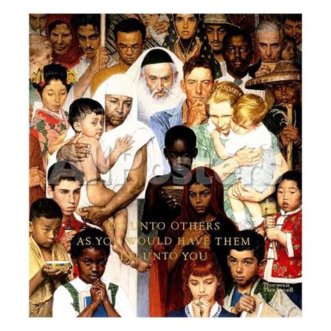 Golden Rule Do Unto Others April 11961 Giclee Print By Norman