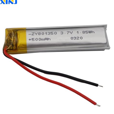 Xinj 3 7v 500 Mah Polymer Li Lithium Lipo Battery Accumulator 801350