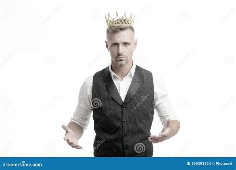 Handsome King Glory Seeking Man Man Representing Power And Triumph