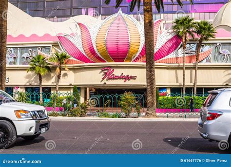 Flamingo Hotel and Casino Entrance Editorial Photo - Image of chance ...