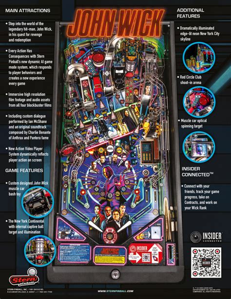 Stern Pinball Reveals John Wick Pinball Machines Retro Refurbs