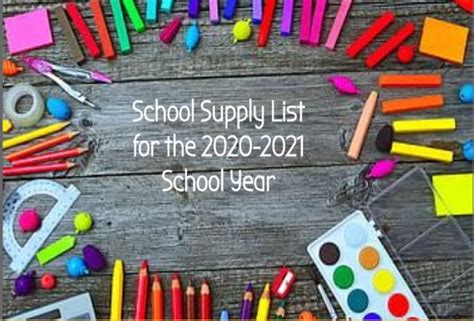 Jr High And High School Supply List 20 21 Lebo Schools