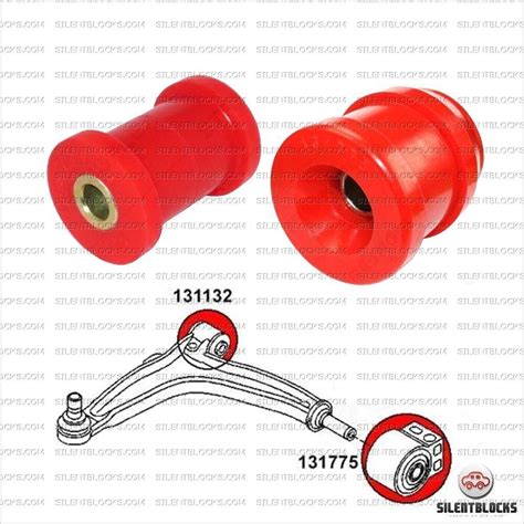2 Silentblocs polyuréthane pour bras avant SILENT BLOCKS