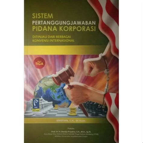 Jual Sistem Pertanggungjawaban Pidana Korporasi Buku Tiga Shopee