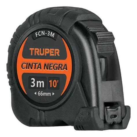 Flex Metro Contra Impactos M Cinta Negra Mm Truper Fcn M Mercadolibre