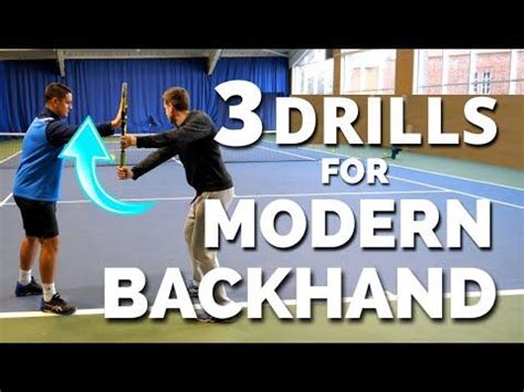 3 Drills For Modern One Handed Backhand in Tennis - Thiem Wawrinka Federer Backhand Technique ...