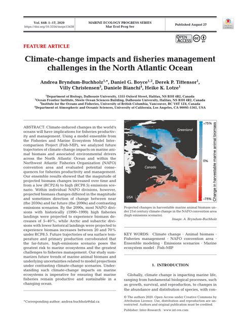 (PDF) Climate-change impacts and fisheries management challenges in the ...