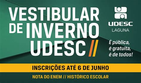 Notícia Vestibular de Inverno 2022 Udesc Laguna abre 60 vagas para