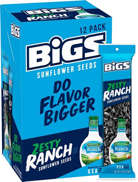 Bigs Vlasic Dill Pickle Sunflower Seeds Keto Friendly Snack 5 35 Oz Bag Pack Of