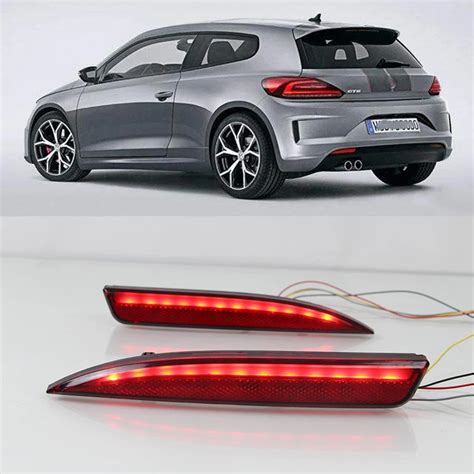 Led Rear Bumper Lights For Volkswagen VW Scirocco R GTS Rline 2011 2012