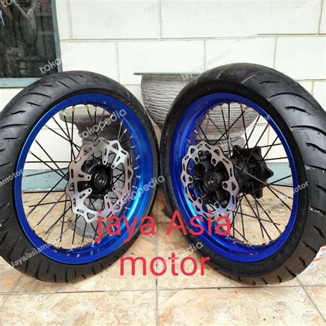 Jual Sepaket Velg Super Moto Supermoto Yamaha Wr Wr Plus Ban Set