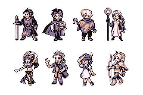 Octopath Traveler Character Sprites