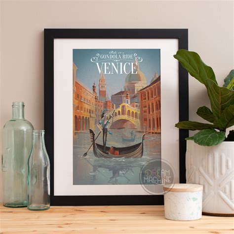 Venice Travel Poster Venice Poster Venice Print Venice Travel Print